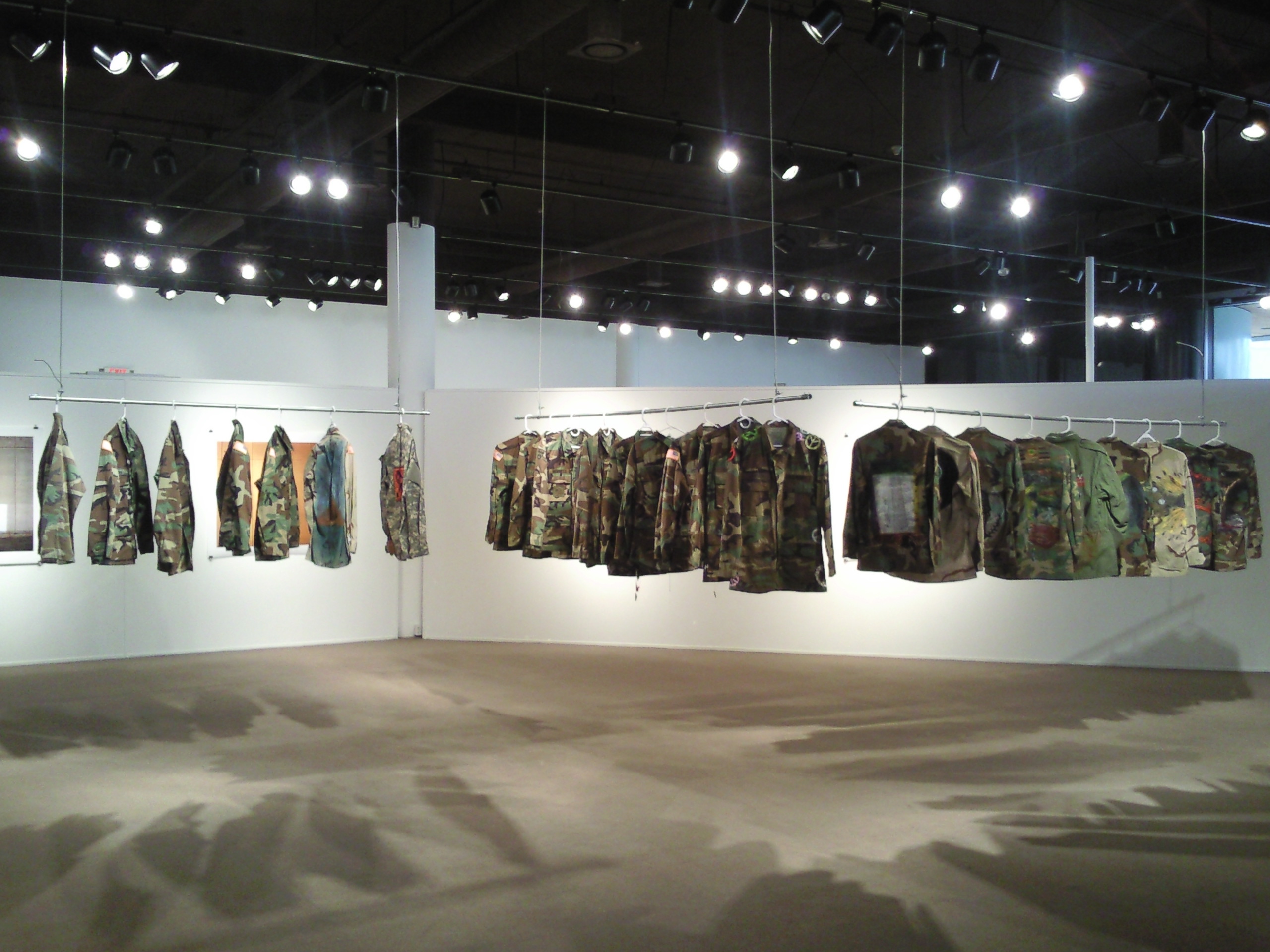in-formation art exhibit shown in art gallery